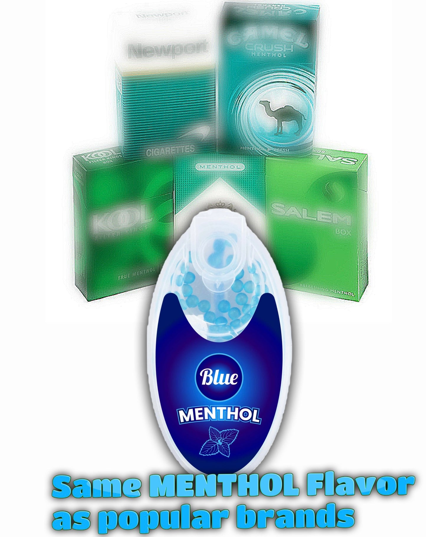 100 Cigarette Balls Menthol Aroma Balls Blue Menthol Flavour Balls Crush Ball Burst Beeds