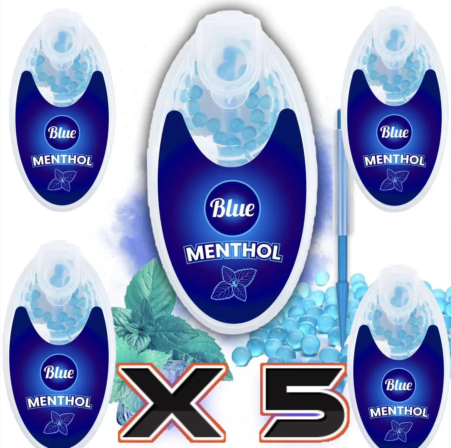 100 Cigarette Balls Menthol Aroma Balls Blue Menthol Flavour Balls Crush Ball Burst Beeds